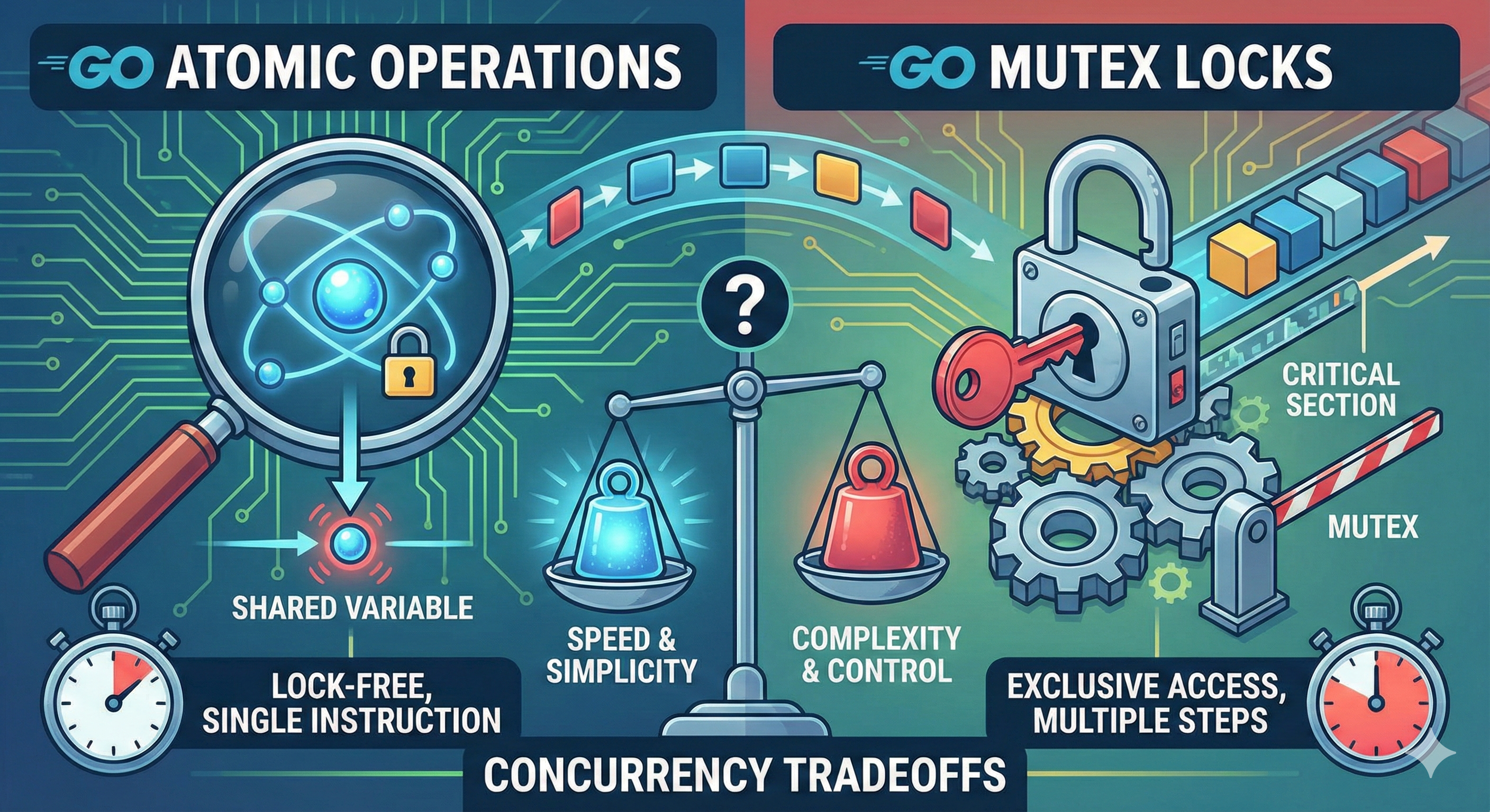 Go Atomic vs Mutex
